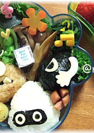 クリボー＆ゲッソー＆キラーおにぎり弁当-レシピのメイン写真