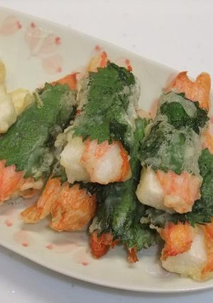 かにかまと長芋の3色揚げ-レシピのメイン写真