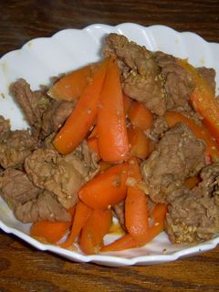 にんじんと牛肉の炒め物-レシピのメイン写真