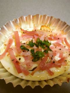 お弁当に☆ゆで卵マヨベーコン焼き♪-レシピのメイン写真