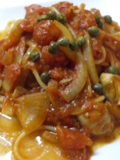 牡蠣のバジル風味トマトパスタ-レシピのメイン写真