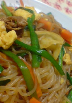しらたきで低カロチャプチェ(甘辛韓国風)-レシピのメイン写真