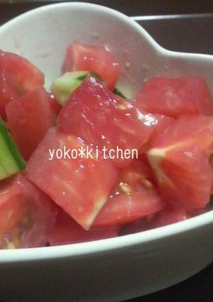 トマトときゅうりの簡単マリネ-レシピのメイン写真