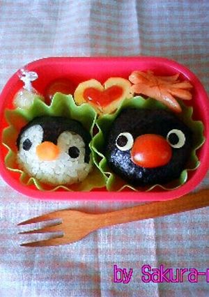 キャラ弁☆ピングー＆ピンガ♪-レシピのメイン写真