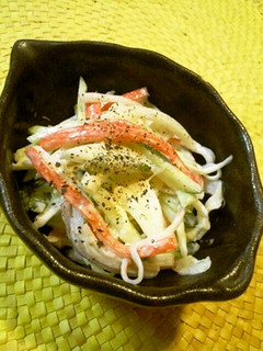 ✿新玉葱の簡単♬カニカマサラダ✿-レシピのメイン写真