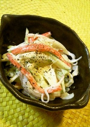 ✿新玉葱の簡単♬カニカマサラダ✿-レシピのメイン写真