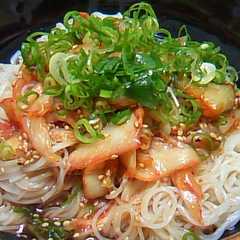 ピリ辛キムチそうめん-レシピのメイン写真