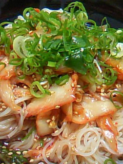ピリ辛キムチそうめん-レシピのメイン写真