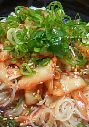 ピリ辛キムチそうめん-レシピのメイン写真