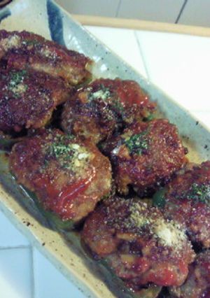 ピーマンの肉詰めはパン粉で蓋～♪-レシピのメイン写真