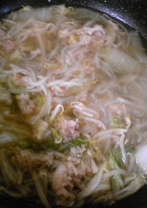 鍋のあとにあまった野菜で中華丼-レシピのメイン写真