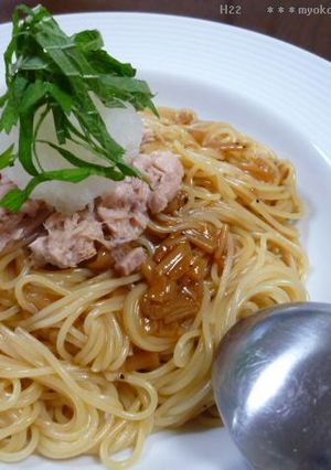 なめ茸&ツナのさっぱりパスタ-レシピのメイン写真