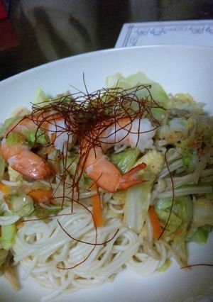 パッタイ風(そーめんで)-レシピのメイン写真