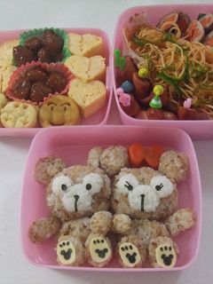運動会♪ ダッフィーキャラ弁当❤-レシピのメイン写真