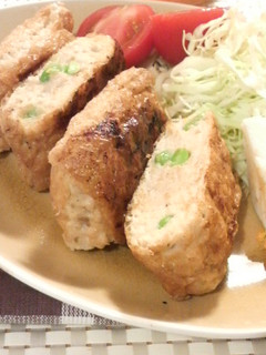 枝豆ゴロゴロ♪鶏つくね巾着-レシピのメイン写真