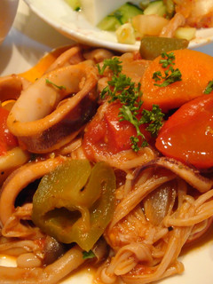 ほっこりカフェ 簡単イカのトマト煮-レシピのメイン写真