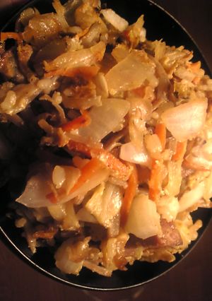 スパムと卵と野菜のめんつゆ炒飯-レシピのメイン写真