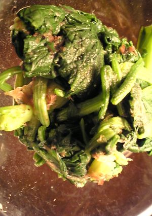 ノンオイル：ほうれん草の白だし昆布茶和え-レシピのメイン写真