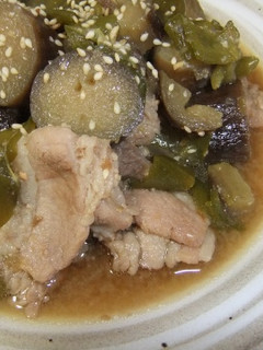 ナスとピーマンの肉味噌煮込み-レシピのメイン写真