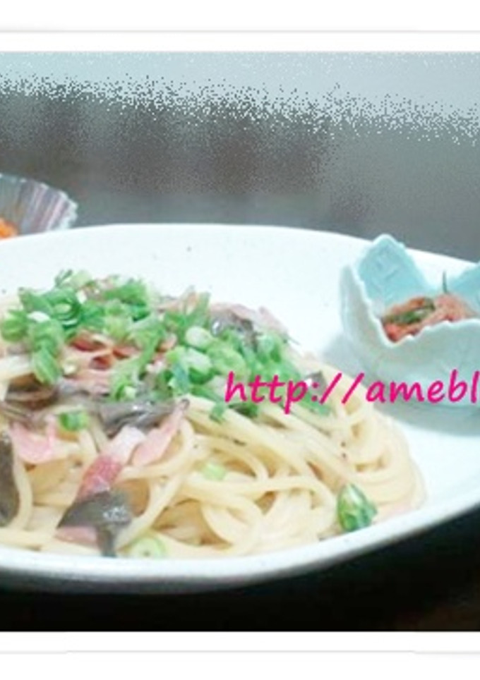 じゅんさいと桜エビのしょっつるパスタ-レシピのメイン写真