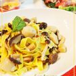 白ワイン香る❀ホタテとキノコのパスタ
