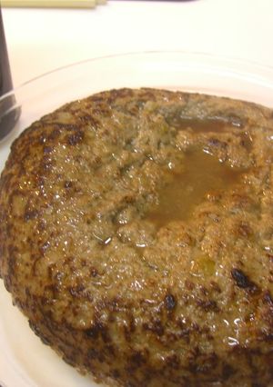 爆弾ハンバーグ (お肉のケーキｗ)-レシピのメイン写真