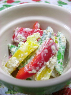 ☆カラフルお野菜で!! 簡単胡麻あえ☆彡-レシピのメイン写真