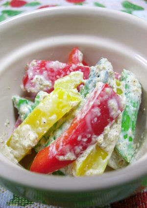 ☆カラフルお野菜で!! 簡単胡麻あえ☆彡-レシピのメイン写真