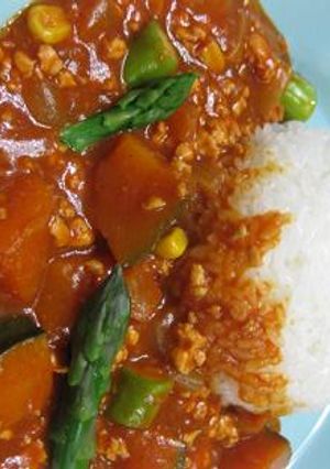 鶏ひき肉と一日分の野菜のまろやかカレー-レシピのメイン写真