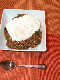 ほうれん草とひき肉のカレー-レシピのメイン写真