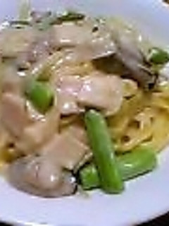 牡蠣のクリームパスタ-レシピのメイン写真