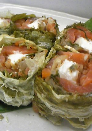 スモークサーモンのおぼろ昆布巻-レシピのメイン写真