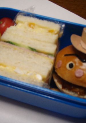 アンパンマンキャラ弁☆ハンバーガーキッド-レシピのメイン写真