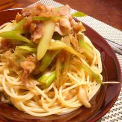 รูปของ 豚肉と長ネギ✿みぞれスープのパスタ