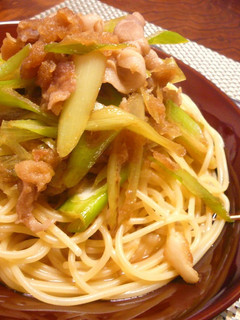 豚肉と長ネギ✿みぞれスープのパスタ-レシピのメイン写真