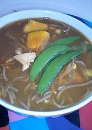 今すぐ食べたい！お昼のカレーそば-レシピのメイン写真