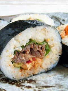 焼肉&キムチの太巻き(韓国風)-レシピのメイン写真