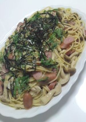 ☆きのこのめんつゆパスタ☆-レシピのメイン写真