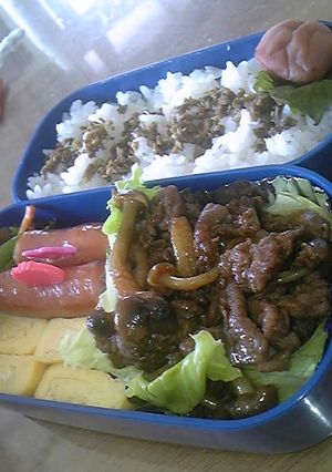 お弁当に牛肉の甘辛炒め-レシピのメイン写真