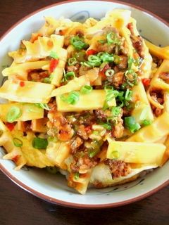 ピリ辛たけのこの玉子丼!-レシピのメイン写真
