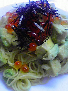 アボカドといくらの和風冷製パスタ-レシピのメイン写真