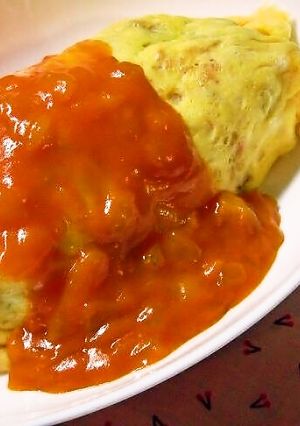 野菜ソースで栄養OK!簡単オムライス*-レシピのメイン写真