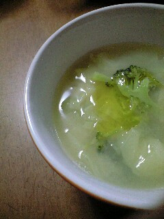 味噌汁にひと工夫!豆乳味噌スープ-レシピのメイン写真