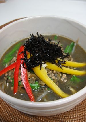 黒～い坦々麺☆和風仕上げ♪-レシピのメイン写真