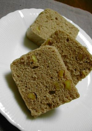 こしあん＆くるみのレンジケーキ-レシピのメイン写真