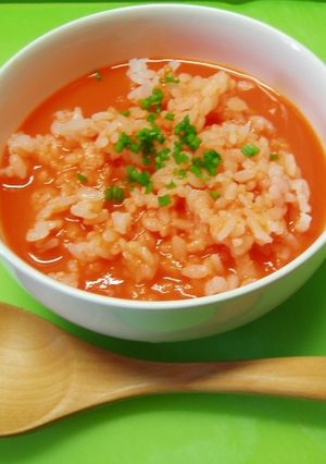 野菜ジュースで超簡単ヘルシーリゾット-レシピのメイン写真
