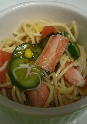 カニカマのスパサラ-レシピのメイン写真