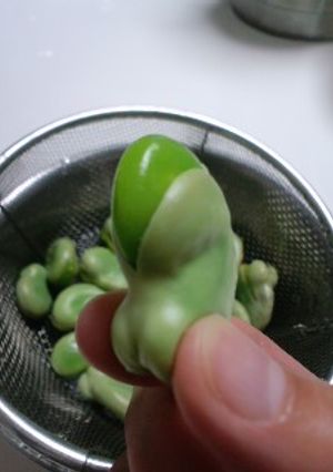 そらまめの皮をきれいにむく方法-レシピのメイン写真