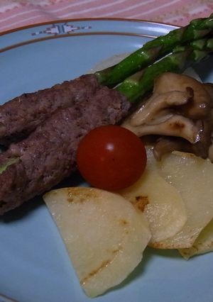 アスパラのひき肉まきまき☆-レシピのメイン写真