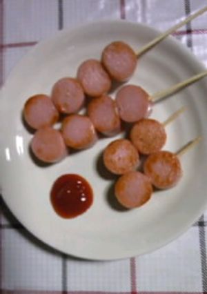 ♪焼き魚肉ソーセージ♪-レシピのメイン写真